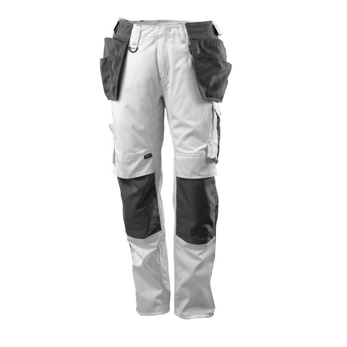 White-Dark Anthracite - Front - Mascot Mens Unique Two Tone Knee Pad Pockets Work Trousers