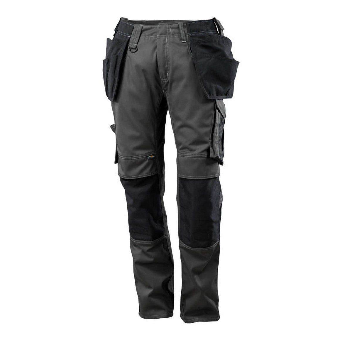Dark Anthracite-Black - Front - Mascot Mens Unique Two Tone Knee Pad Pockets Work Trousers