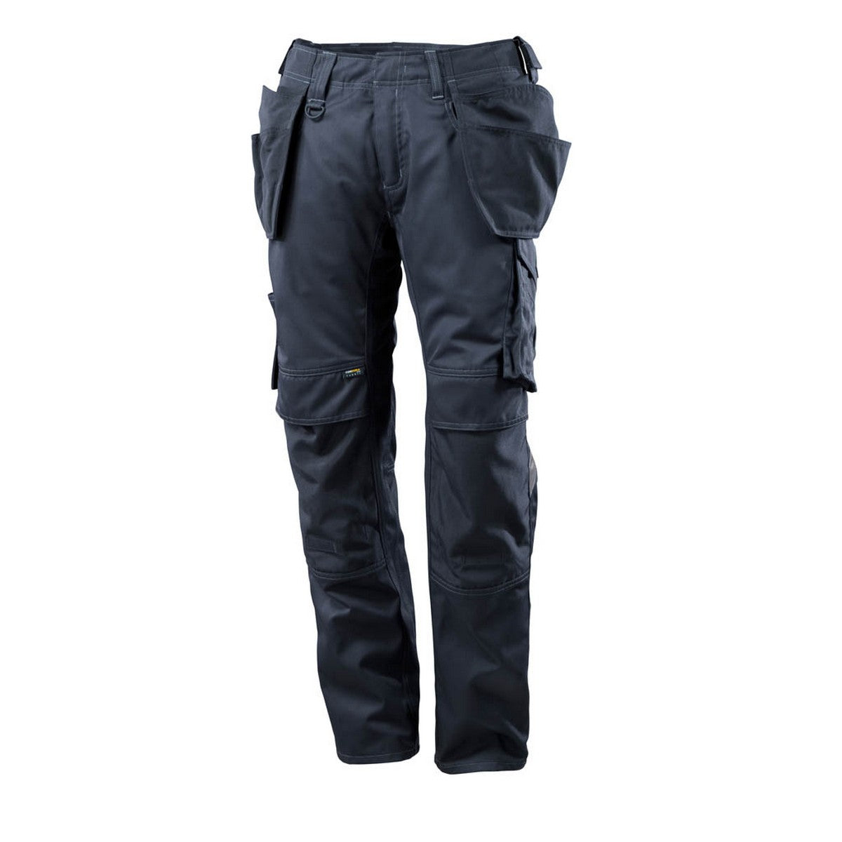 Dark Navy - Front - Mascot Mens Unique Two Tone Knee Pad Pockets Work Trousers