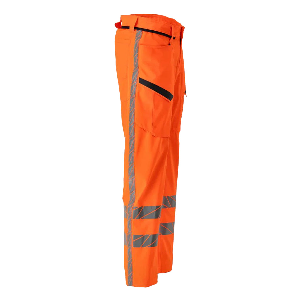 Hi Vis Orange - Side - Mascot Mens Accelerate Safe Hi-Vis Work Trousers