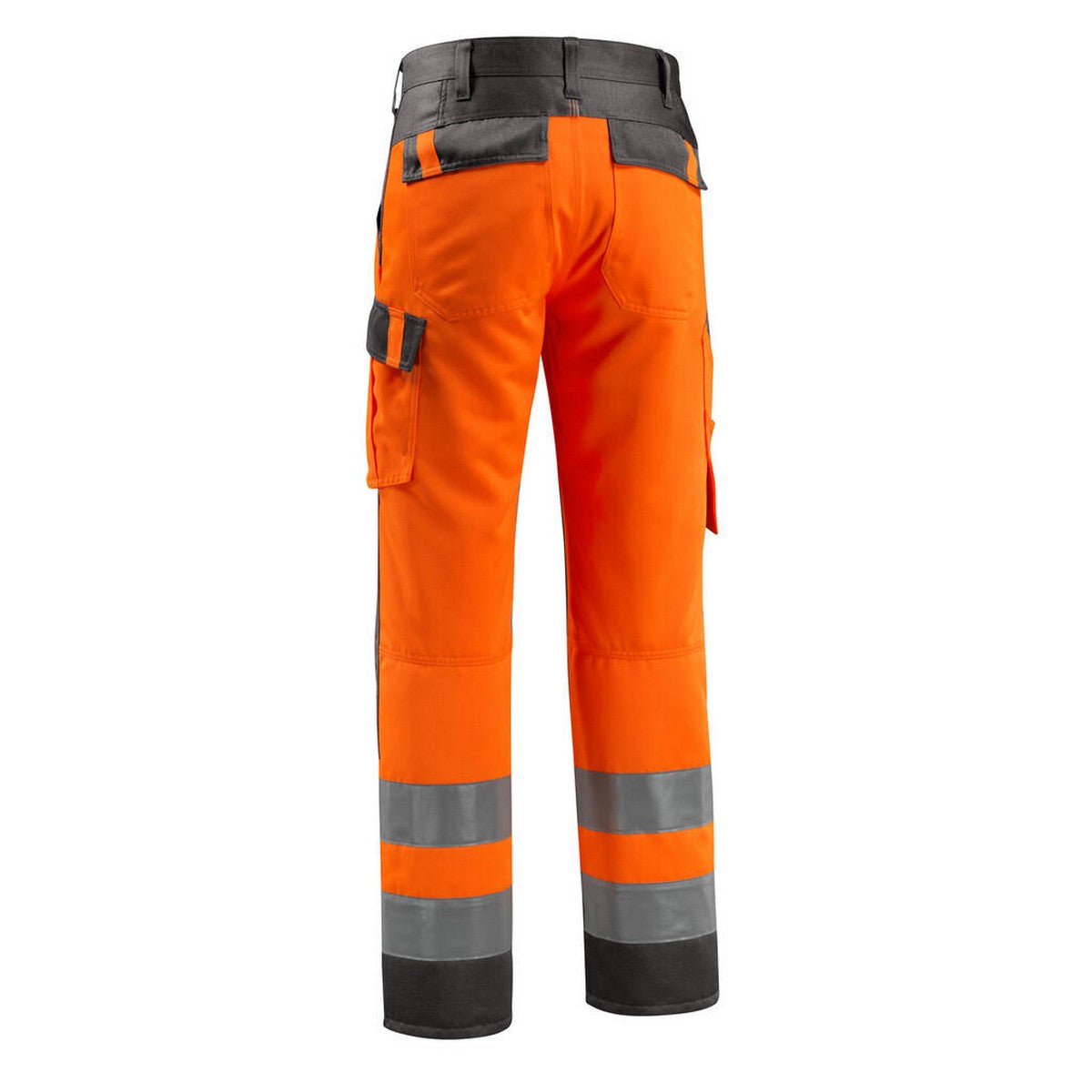 Hi Vis Orange-Dark Anthracite - Back - Mascot Mens Safe Light Knee Pad Pockets Trousers