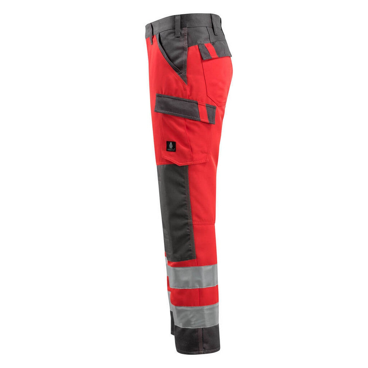 Hi Vis Red-Dark Anthracite - Lifestyle - Mascot Mens Safe Light Knee Pad Pockets Trousers
