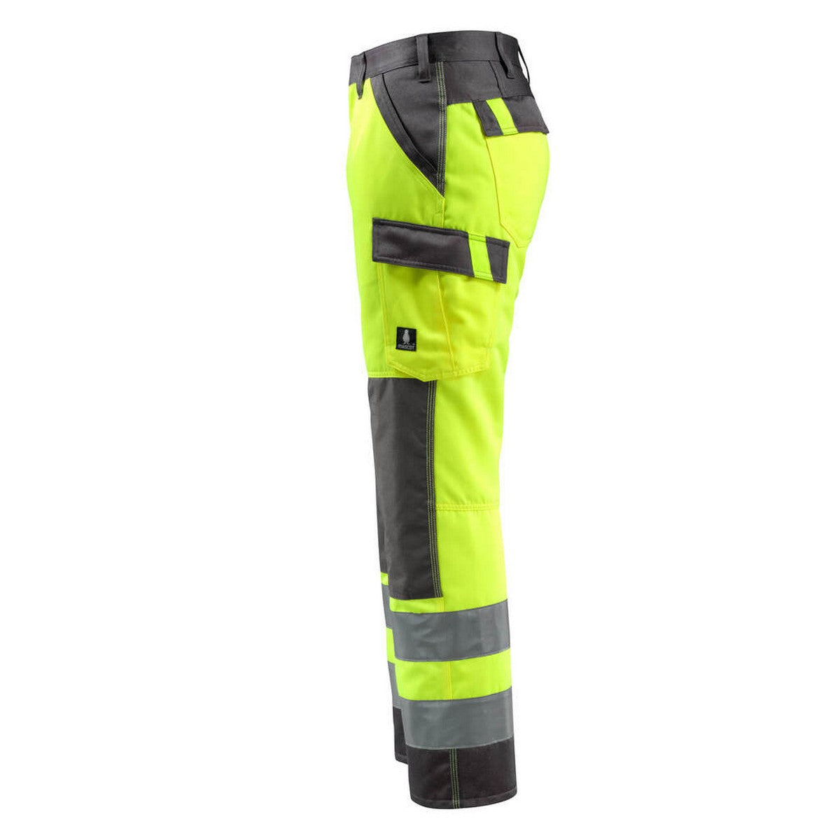 Hi Vis Yellow-Dark Anthracite - Lifestyle - Mascot Mens Safe Light Knee Pad Pockets Trousers