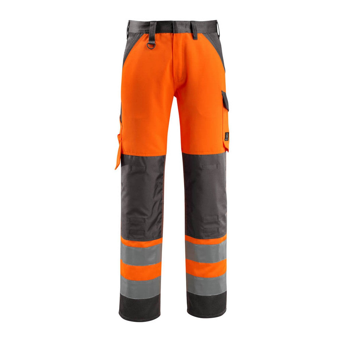 Hi Vis Orange-Dark Anthracite - Front - Mascot Mens Safe Light Knee Pad Pockets Trousers