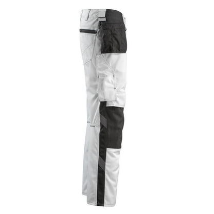 White-Dark Anthracite - Side - Mascot Mens Bremen Unique Holster Pocket Work Trousers