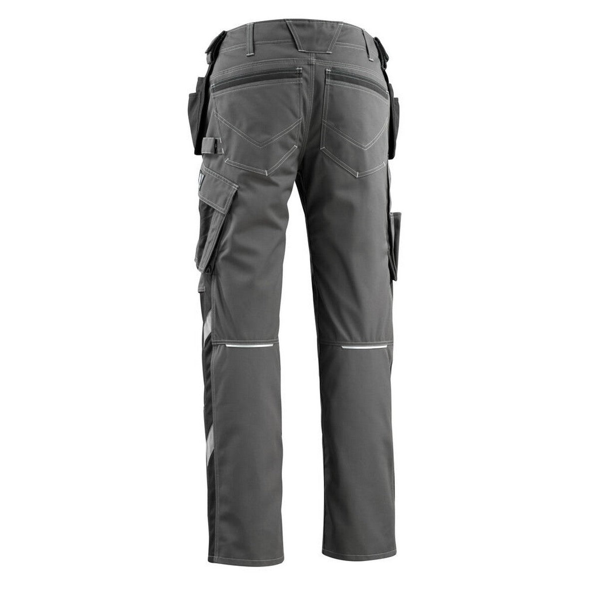 Dark Anthracite-Black - Back - Mascot Mens Bremen Unique Holster Pocket Work Trousers