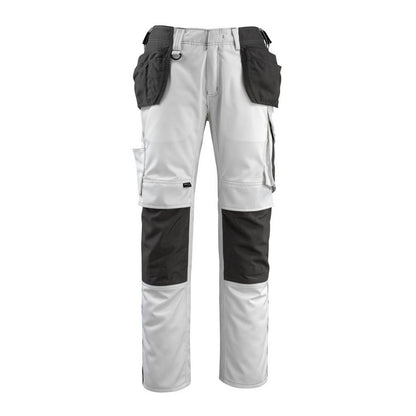 White-Dark Anthracite - Front - Mascot Mens Bremen Unique Holster Pocket Work Trousers