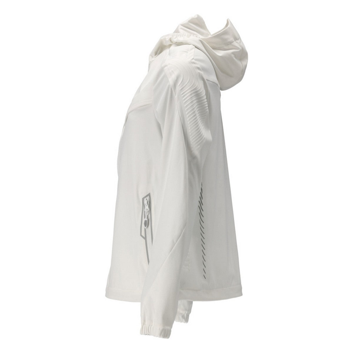 White - Lifestyle - Mascot Womens-Ladies Customised Stretch Hooded Jacket