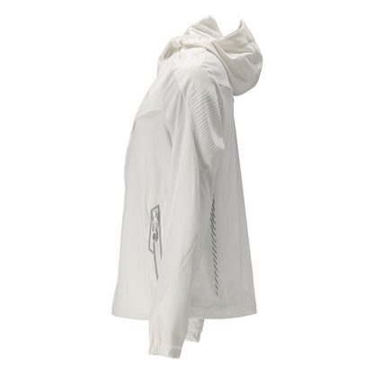 White - Lifestyle - Mascot Womens-Ladies Customised Stretch Hooded Jacket