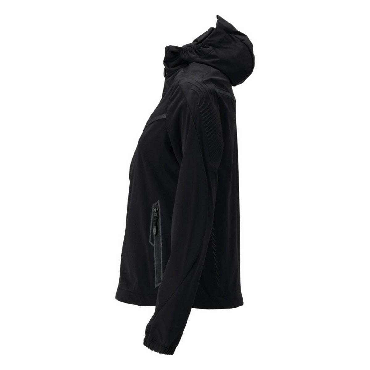 Black - Lifestyle - Mascot Womens-Ladies Customised Stretch Hooded Jacket