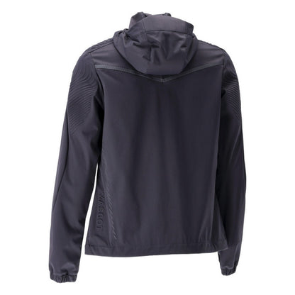 Dark Navy - Back - Mascot Womens-Ladies Customised Stretch Hooded Jacket