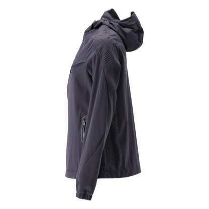 Dark Navy - Lifestyle - Mascot Womens-Ladies Customised Stretch Hooded Jacket