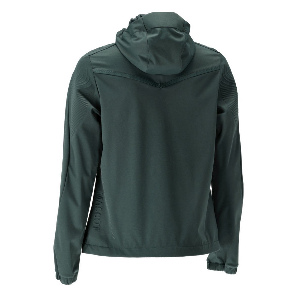 Forest Green - Back - Mascot Womens-Ladies Customised Stretch Hooded Jacket
