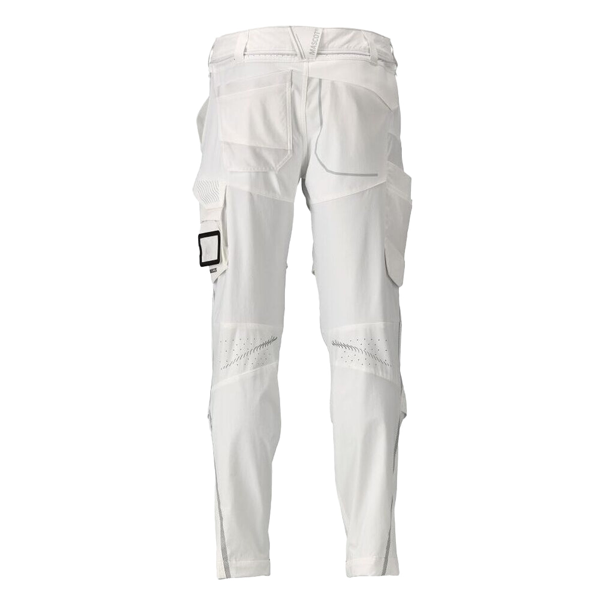 White - Back - Mascot Mens Customised Knee Pad Pockets Work Trousers