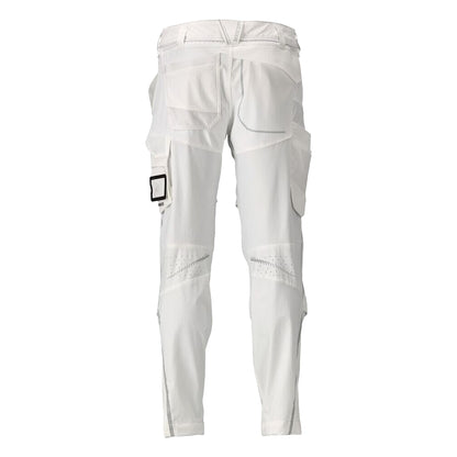 White - Back - Mascot Mens Customised Knee Pad Pockets Work Trousers