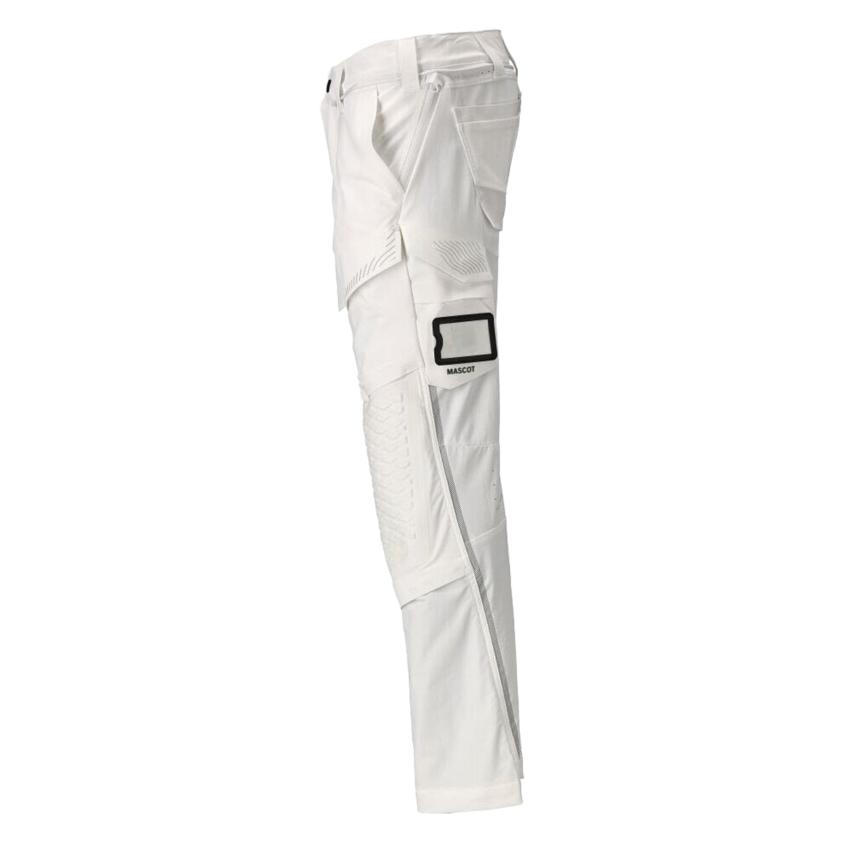 White - Lifestyle - Mascot Mens Customised Knee Pad Pockets Work Trousers