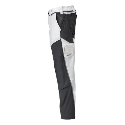 White-Stone Grey - Lifestyle - Mascot Mens Customised Knee Pad Pockets Work Trousers