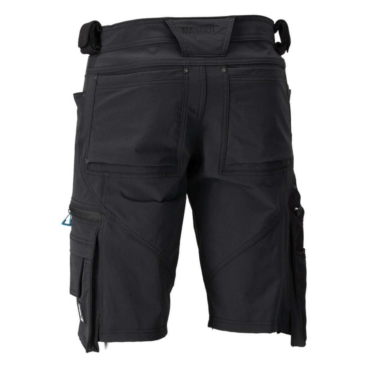 Black - Back - Mascot Mens Advanced Work Shorts