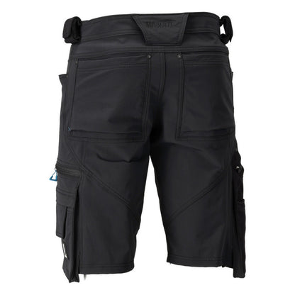 Black - Back - Mascot Mens Advanced Work Shorts
