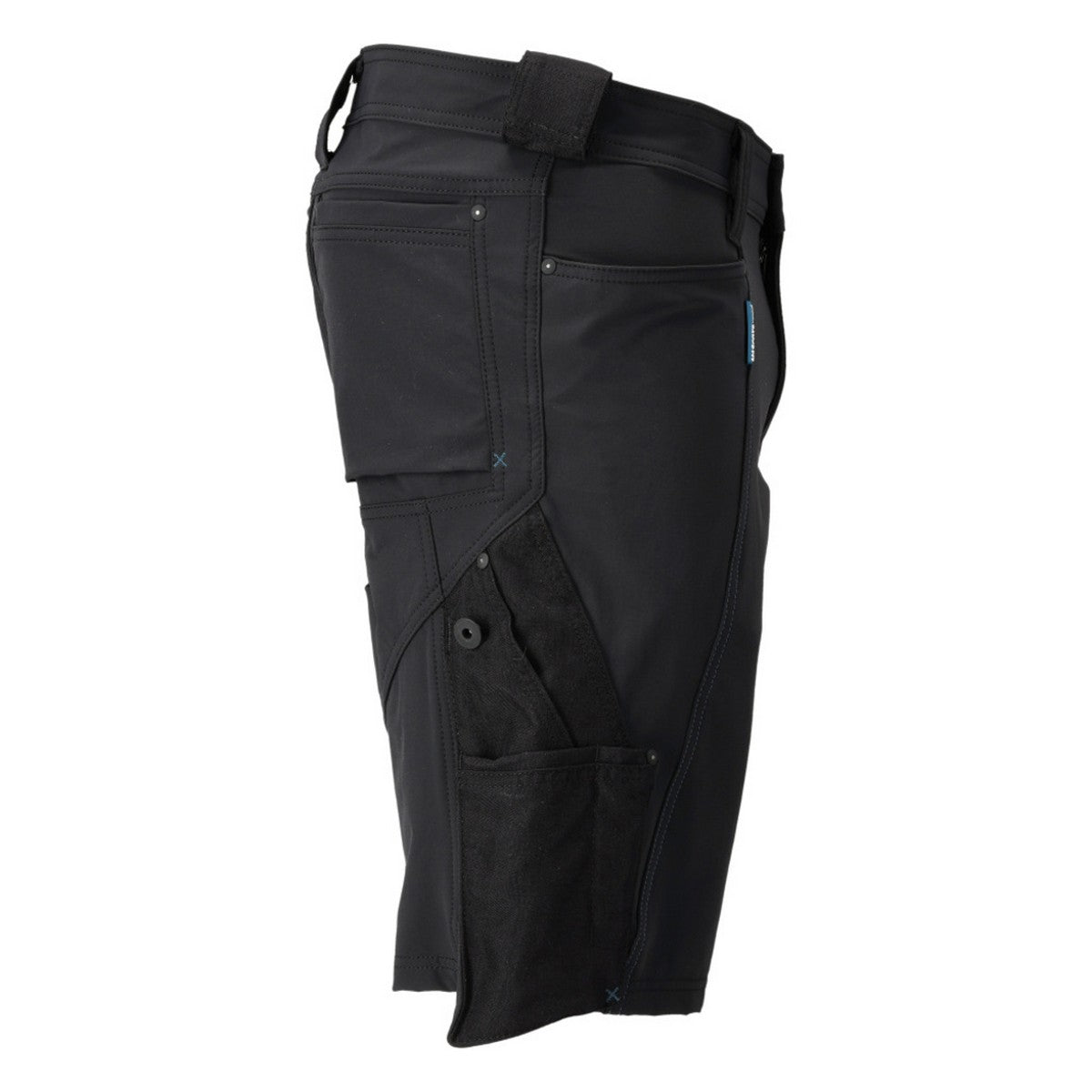 Black - Side - Mascot Mens Advanced Work Shorts