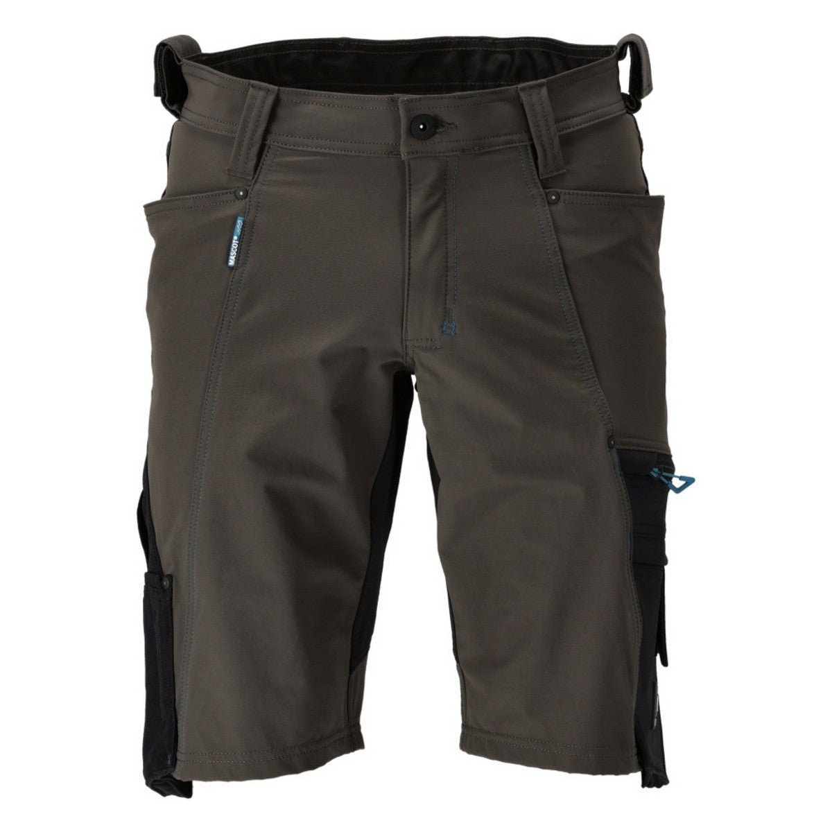 Dark Anthracite-Black - Front - Mascot Mens Advanced Work Shorts