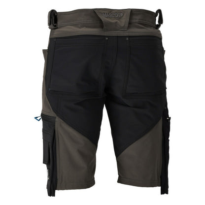 Dark Anthracite-Black - Back - Mascot Mens Advanced Work Shorts