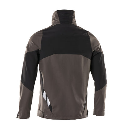 Dark Anthracite-Black - Back - Mascot Mens Accelerate Stretch Jacket