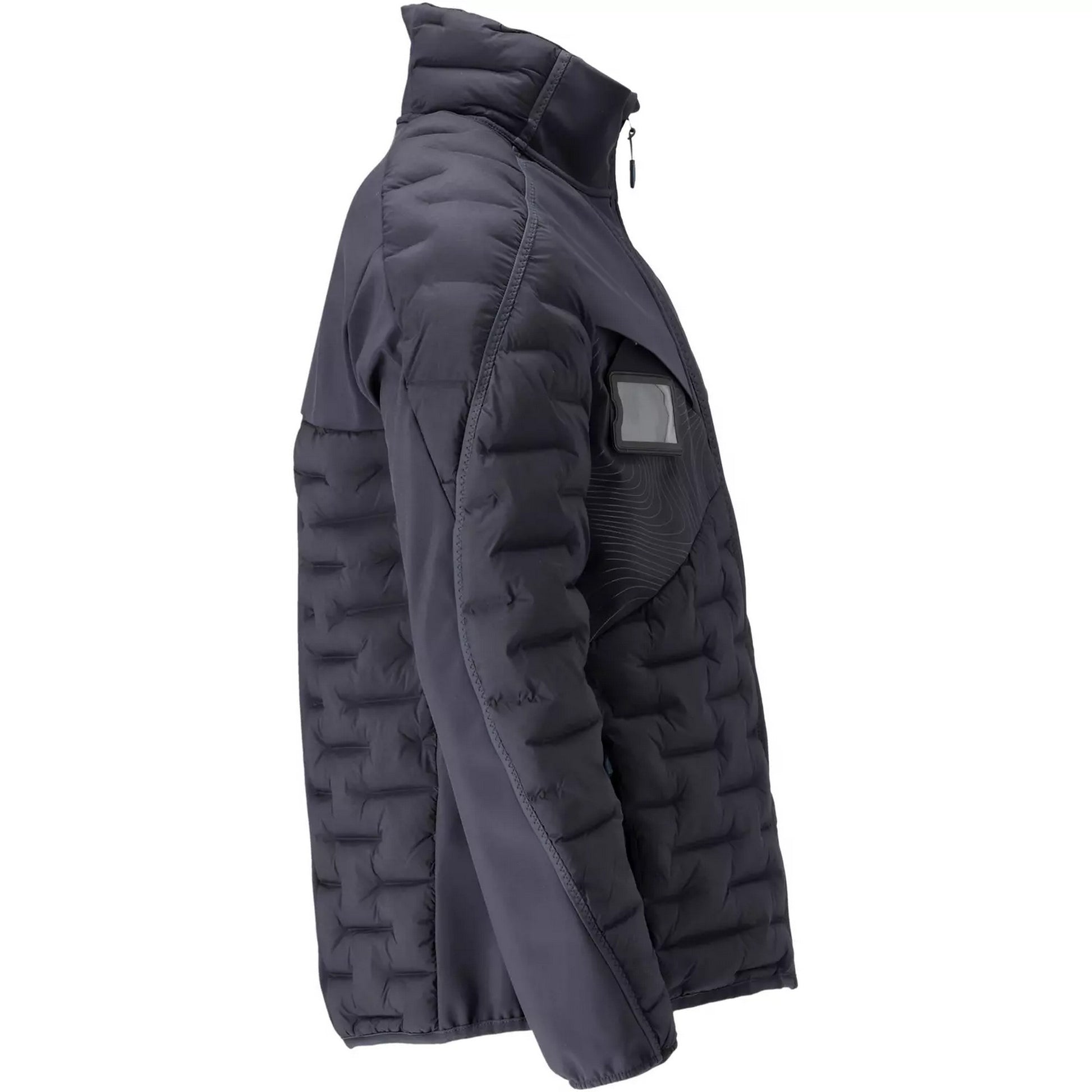 Dark Navy - Side - Mascot Mens Customised Quilted Jacket