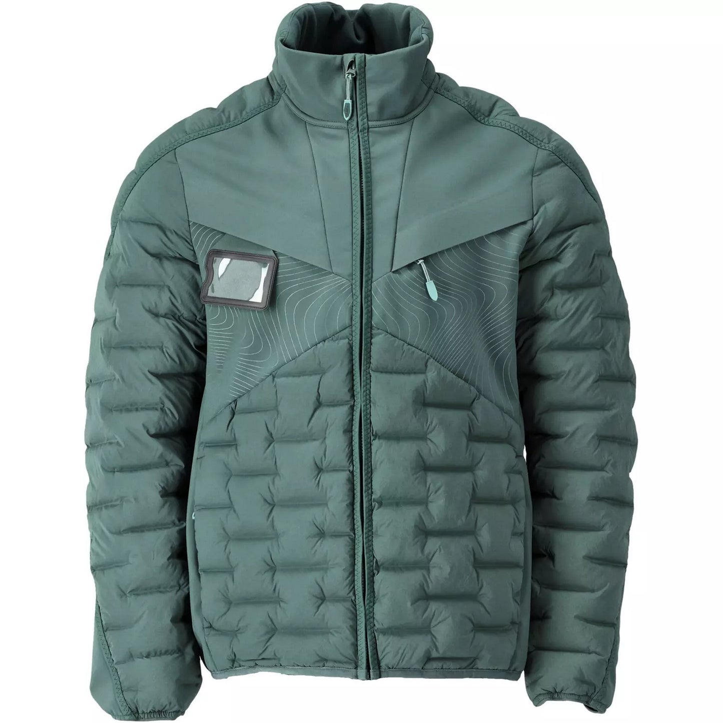 Forest Green - Front - Mascot Mens Customised Quilted Jacket