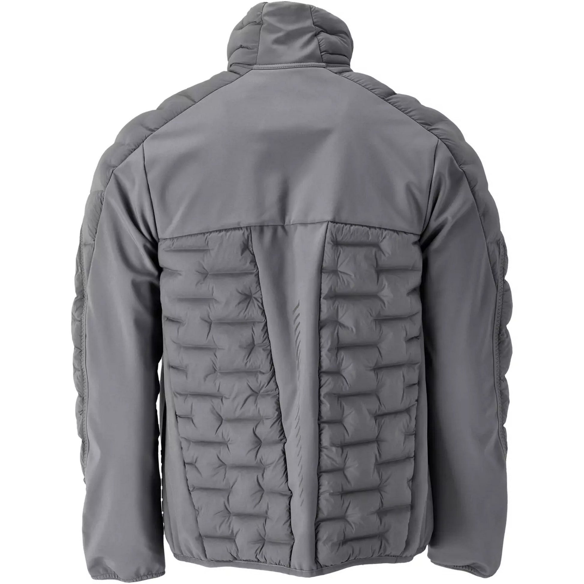 Stone Grey - Back - Mascot Mens Customised Quilted Jacket