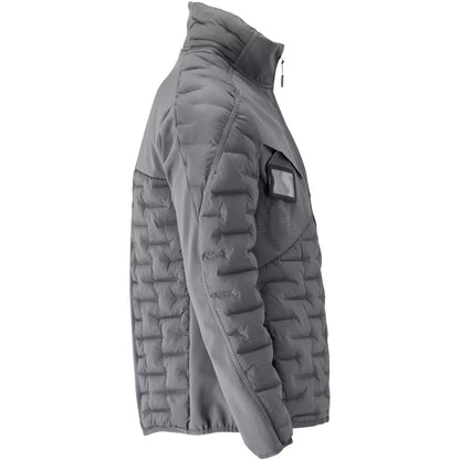 Stone Grey - Side - Mascot Mens Customised Quilted Jacket