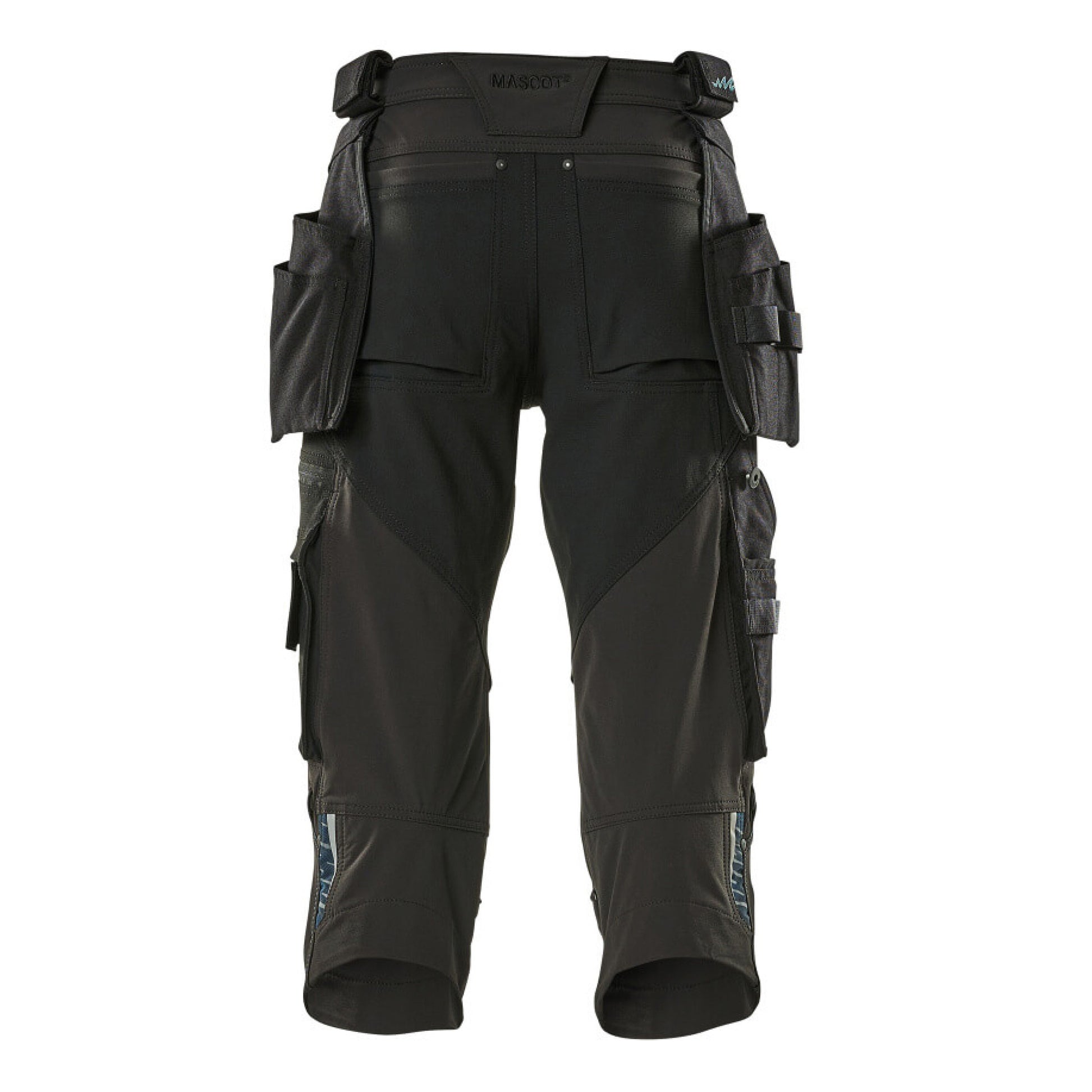 Black - Back - Mascot Mens Advanced 3-4 Length Trousers
