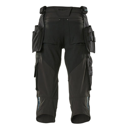 Black - Back - Mascot Mens Advanced 3-4 Length Trousers
