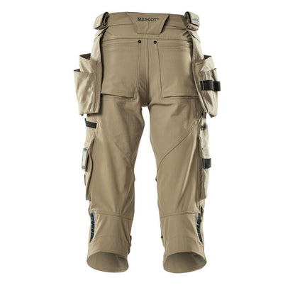 Light Khaki - Back - Mascot Mens Advanced 3-4 Length Trousers