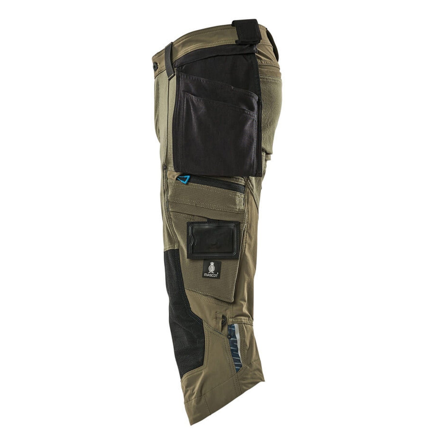 Moss Green - Side - Mascot Mens Advanced 3-4 Length Trousers