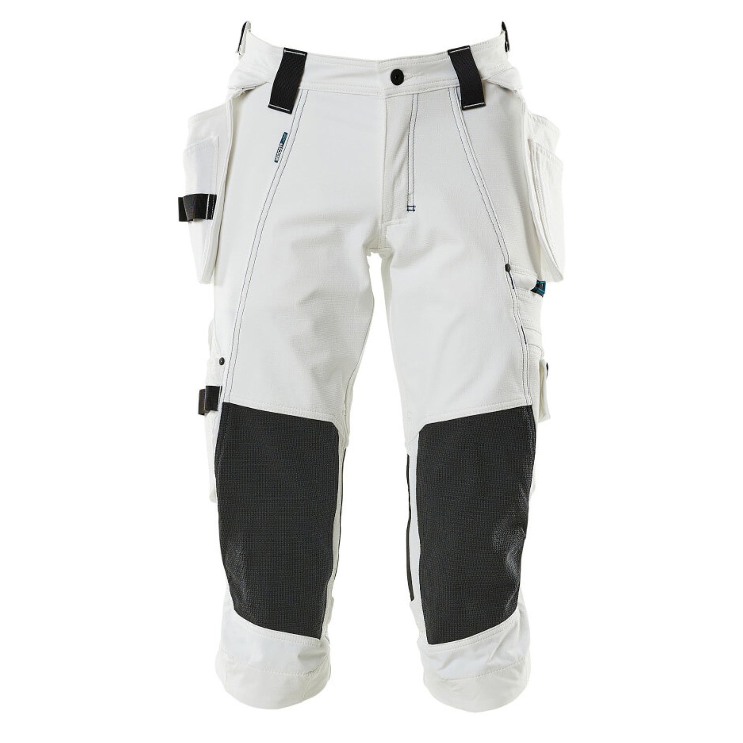 White - Front - Mascot Mens Advanced 3-4 Length Trousers