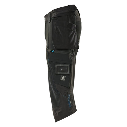 Black - Side - Mascot Mens Advanced 3-4 Length Trousers