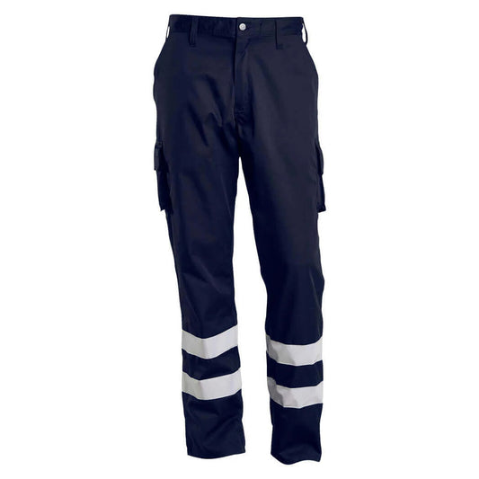 Dark Navy - Front - Mascot Mens Macmichael Cargo Pocket Work Trousers