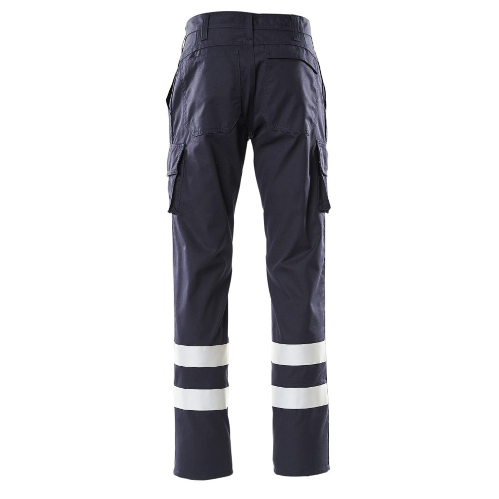 Dark Navy - Back - Mascot Mens Macmichael Cargo Pocket Work Trousers