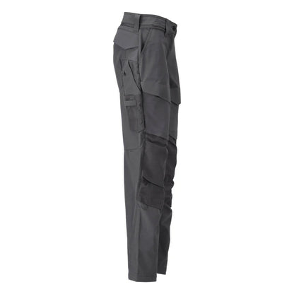 Stone Grey - Lifestyle - Mascot Mens Customised Knee Pad Pockets Fitted Trousers