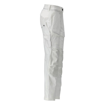 White - Lifestyle - Mascot Mens Customised Knee Pad Pockets Fitted Trousers