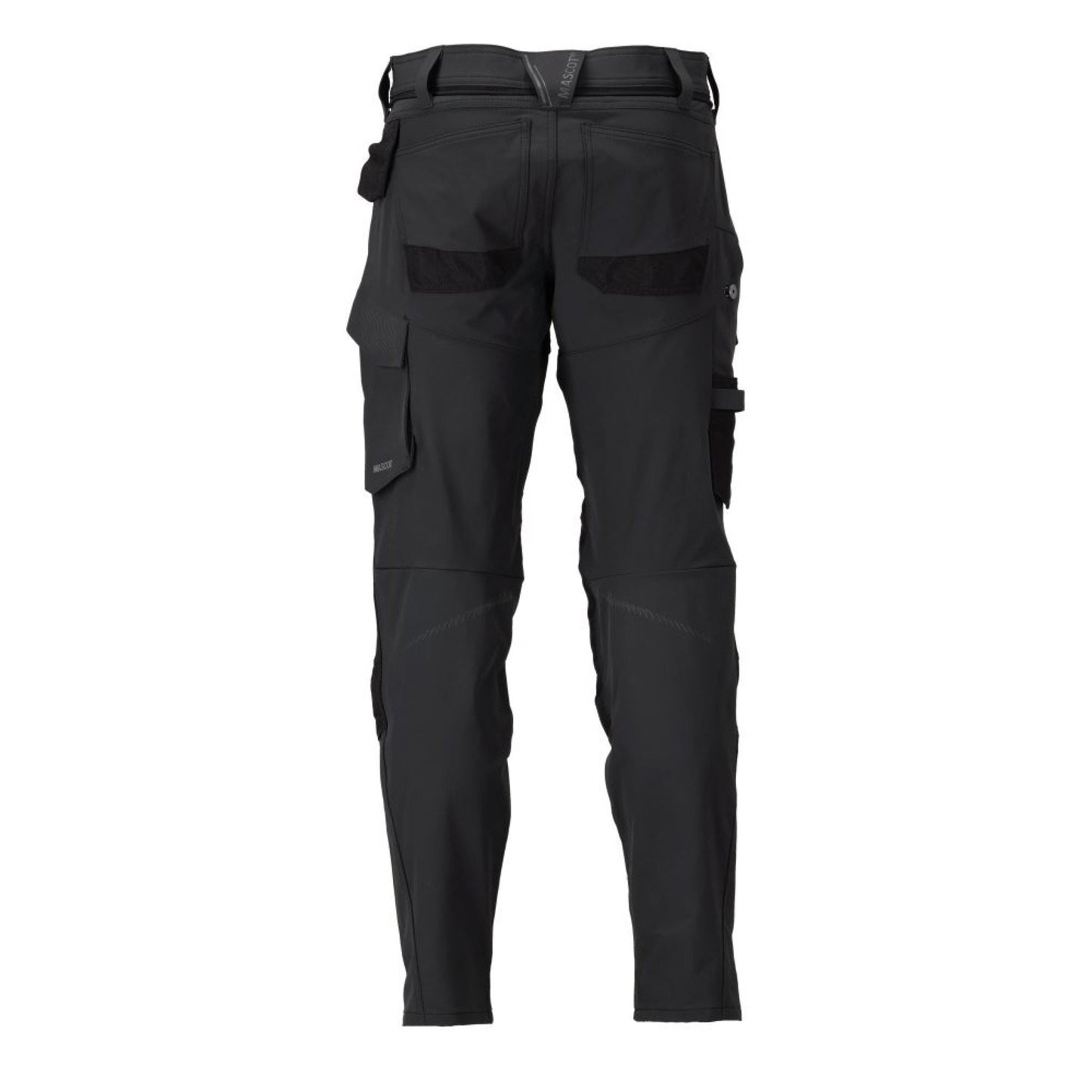 Black - Back - Mascot Mens Customised Knee Pad Pockets Fitted Trousers