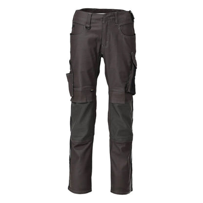 Dark Anthracite-Black - Front - Mascot Mens Unique Knee Pad Pockets Work Trousers