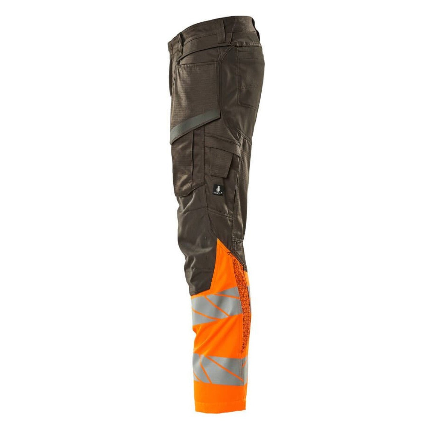 Dark Anthracite-Hi Vis Orange - Back - Mascot Womens-Ladies Accelerate Safe Hi-Vis Knee Pad Pockets Work Trousers