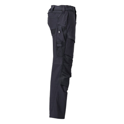 Dark Navy - Lifestyle - Mascot Mens Customised Knee Pad Pockets Long Work Trousers