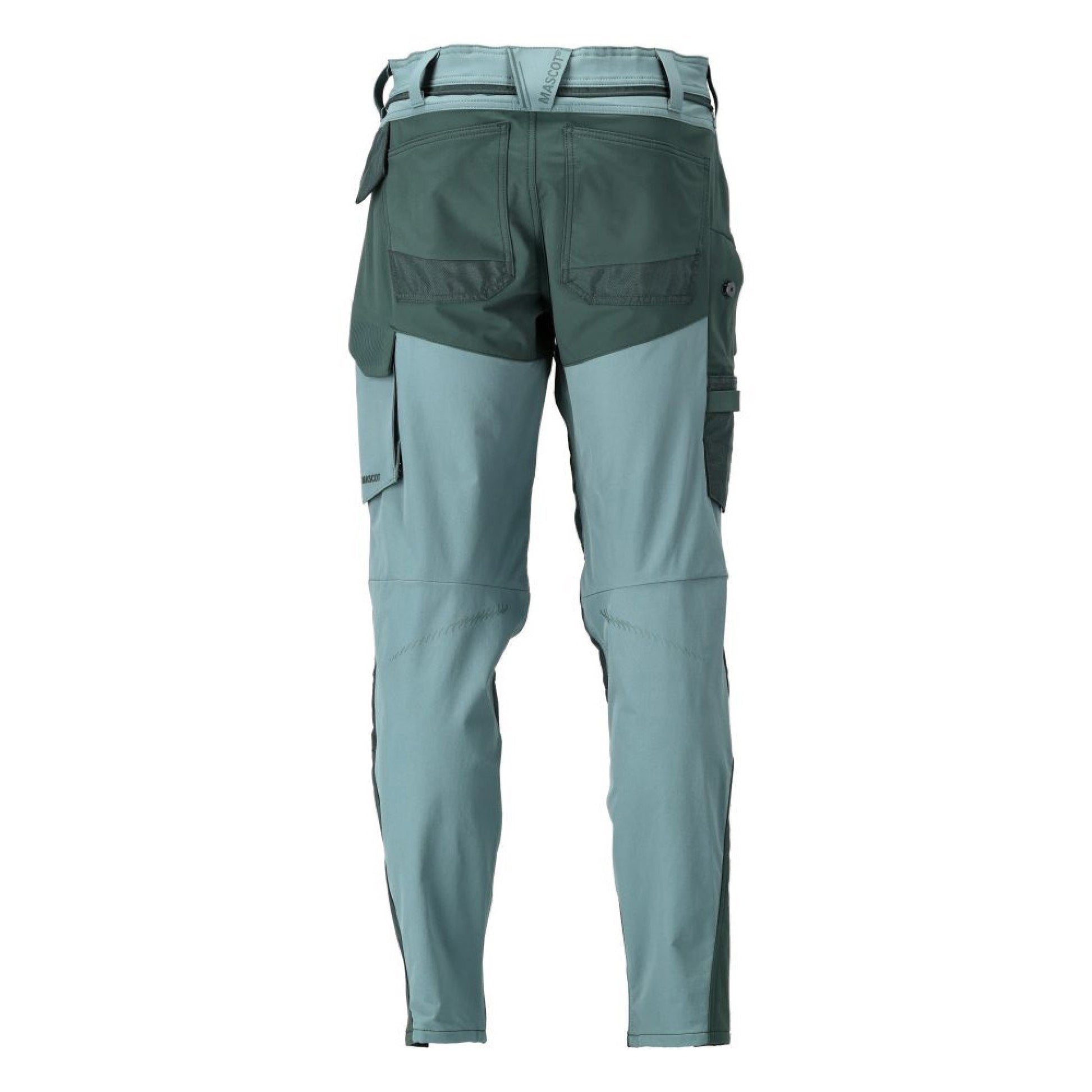 Light Forest Green-Forest Green - Back - Mascot Mens Customised Knee Pad Pockets Long Work Trousers