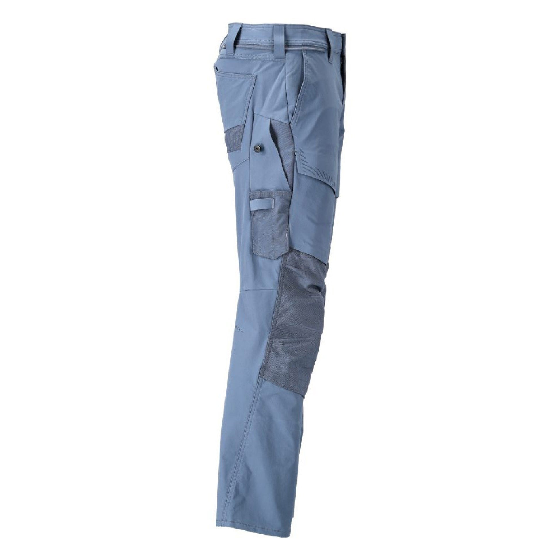Stone Blue - Lifestyle - Mascot Mens Customised Knee Pad Pockets Long Work Trousers