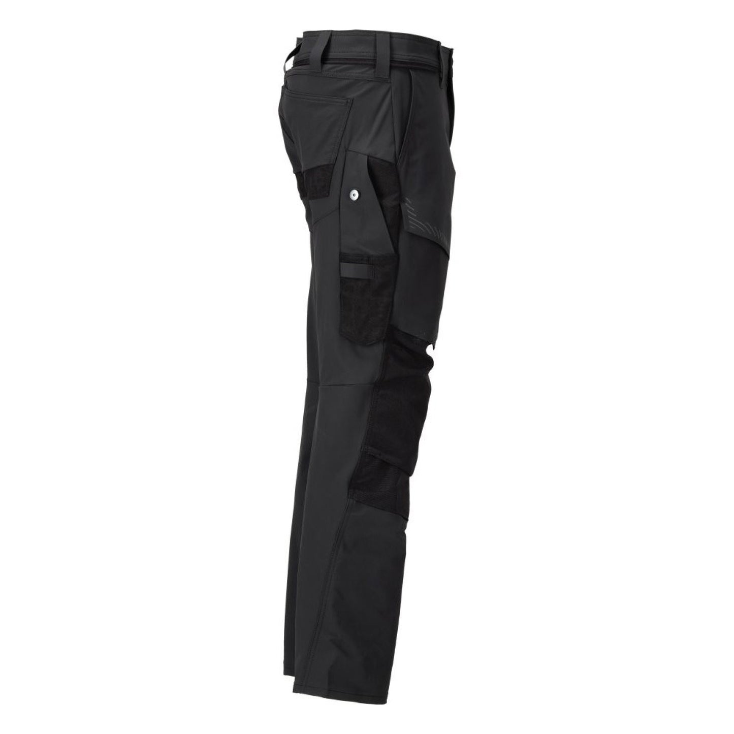 Black - Lifestyle - Mascot Mens Customised Knee Pad Pockets Long Work Trousers