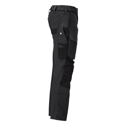 Black - Lifestyle - Mascot Mens Customised Knee Pad Pockets Long Work Trousers