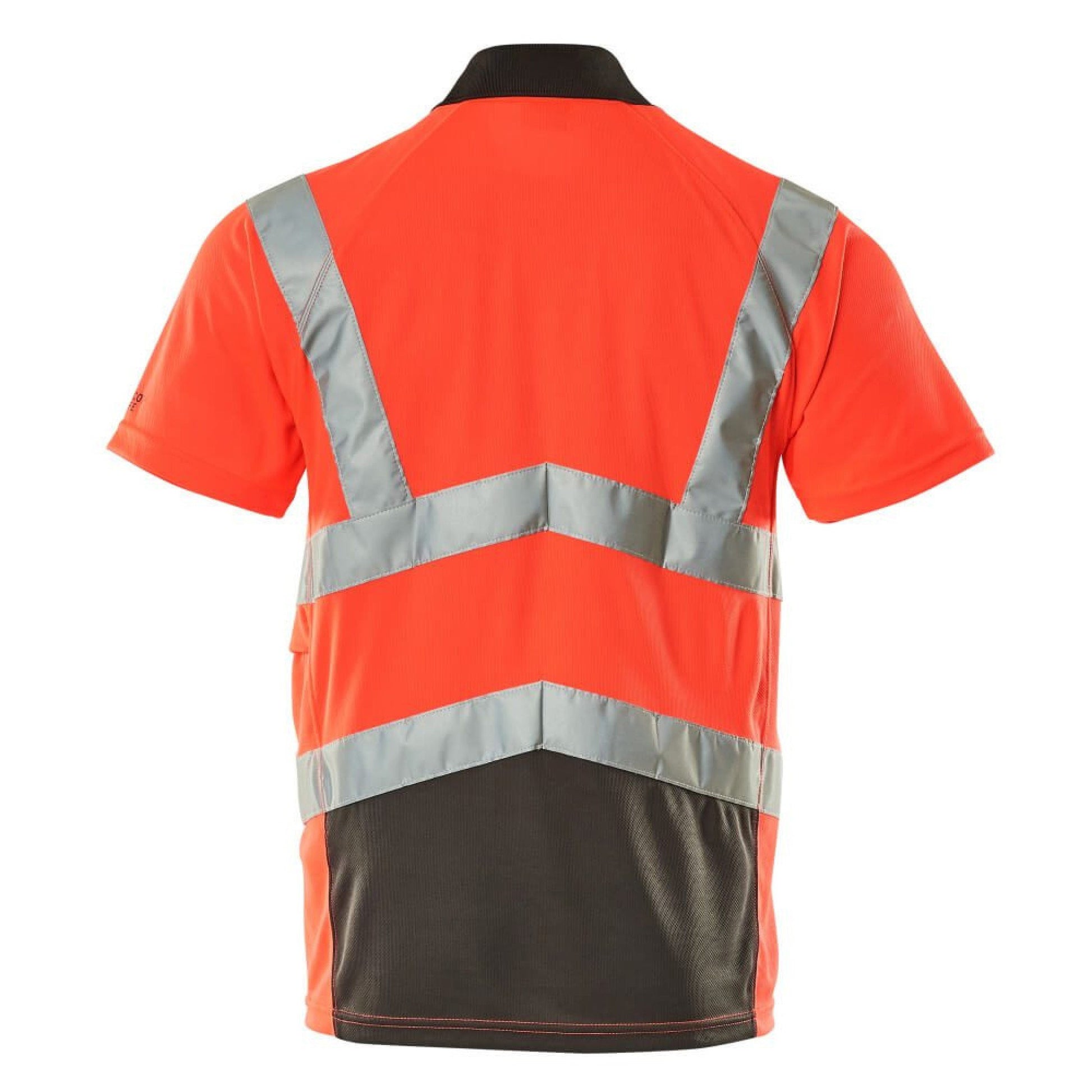 Hi Vis Red-Dark Anthracite - Back - Mascot Mens Anadia Safe Young Hi-Vis Polo Shirt